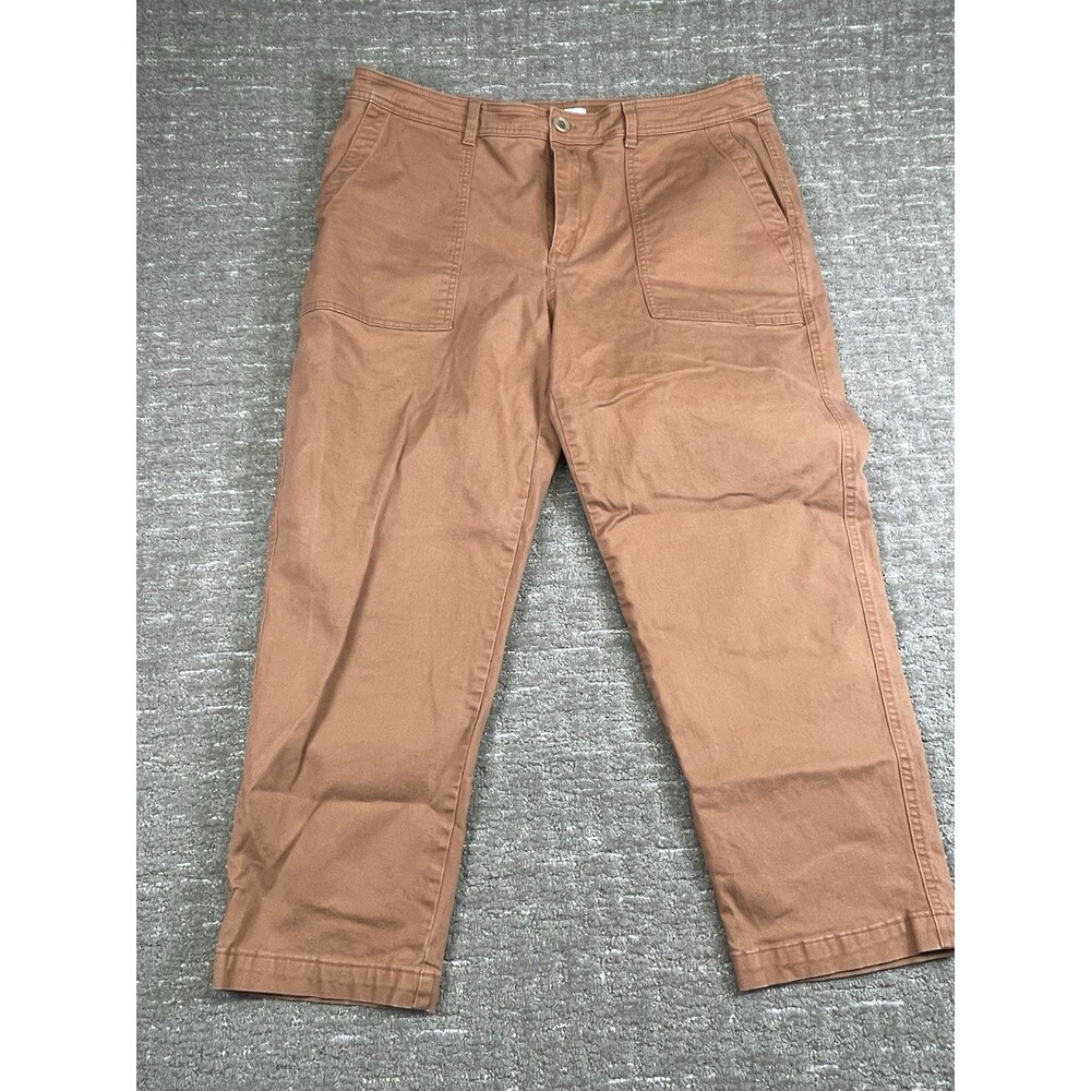 Women Plus Size 18 A New Day Rust Pants Stretch Elastizado Work Casual High Rise